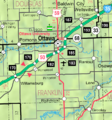 Map of Franklin Co, Ks, USA
