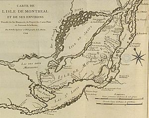 Map of Montreal 1744