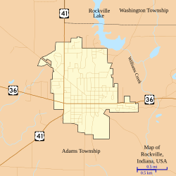 Map of Rockville, Indiana