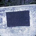 Memorial plaque for Edmund Kennedy near Somerset Queensland, circa 1969