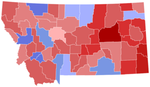 Montana's at-large congressional district special election, 2017 results by county