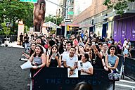 Crowd of fans at the New York City premiere of The Odyssey on July 14, 2026