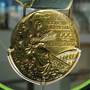 Olympic gold medal, Nova Peris, 1996, obverse