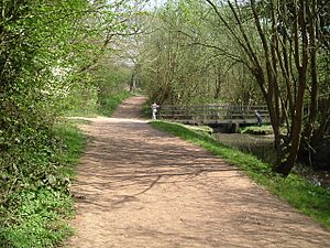 Paths and Bridge in Woodgate Valley Country Park - geograph.org.uk - 495924.jpg