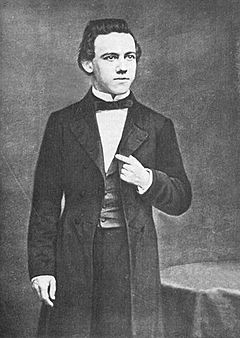 Paul Morphy standing New York 1859