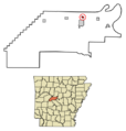 Perry County Arkansas Incorporated and Unincorporated areas Perry Highlighted 0554650