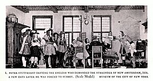 Peter Stuyvesant Surrender of New Amsterdam (Scale Model) Museum of NYC