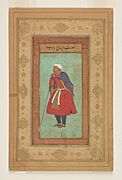 Portrait of Raisal Darbari. Folio from the Salim Album (CBL In 44.2)
