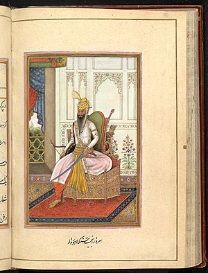 Portrait of Ranjit Singh, Maharaja of the Punjab, 1830