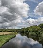 River Boyne (Abhainn na Bóinne) - Glebe, County Meath, Ireland - August 8, 2017 - 01