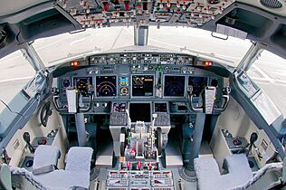 S7 Airlines Boeing 737-8ZS flight deck Beltyukov