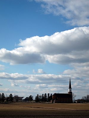 Saint Aloysius Church (Carthagena, Ohio), exterior, facing west
