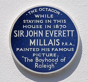 Sir John Everett Millais blue plaque, Devon