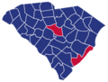 South Carolina Republican Presidential Caucuses Election Results by County, 2016