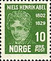 Stamps of Norway, 1929-Niels Henrik Abel1