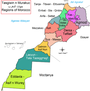 Tasgiwin n Murakuc - Regions of Morocco