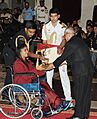 The President, Shri Pranab Mukherjee presenting the Arjuna Award for the year-2016 to Ms. Vinesh for Wrestling, in a glittering ceremony, at Rashtrapati Bhavan, in New Delhi on August 29, 2016