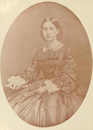 Theodora Anderson, one of St. Mary's Female seminary's earliest students