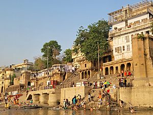 Tulsi Das Home from the Ganga River near Hanuman Ghat, Varanasi