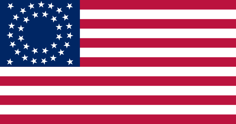 Image: U.S. flag (35 stars)