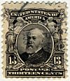 US stamp 1902 13c Harrison