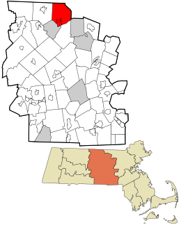 Location in Worcester County and the state of Massachusetts.