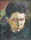 'Karen Bjølstad' by Edvard Munch, 1885-86, Bergen Kunstmuseum.JPG