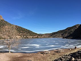 2015-01-15 13 08 41 View east across Eagle Valley Reservoir in Spring Valley State Park, Nevada.JPG