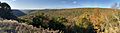 2021-10-20 16 41 51 Panoramic view northwest across the valley of the Dennison Fork of Fish Dam Run from Pennsylvania State Route 144 within Sproul State Forest in Noyes Township, Clinton County, Pennsylvania