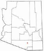 Location in Pima County and the state of Arizona