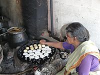 A visual of Kuzhi paniyaram making
