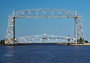 Aerial Lift Bridge centered