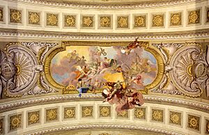 Allegory of war and Law - Prunksaal - Austrian National Library