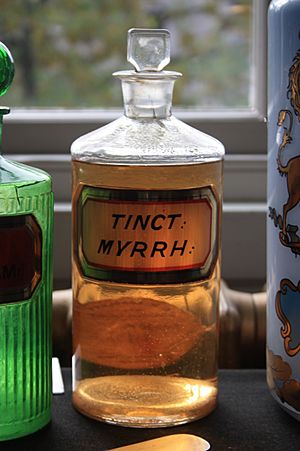 An old bottle of Tincture of Myrrh