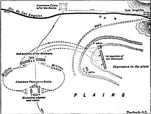 Battle of La Mesa map
