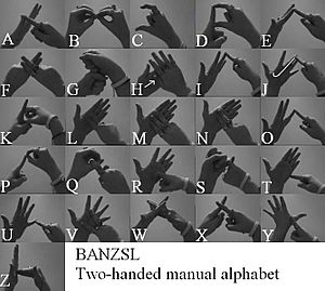 Bimanual alphabet