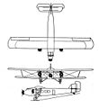Boeing Model 80 3-view Aero Digest September 1928