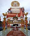 Budai statue at Wat Nuan Naram Koh Samui Thailand