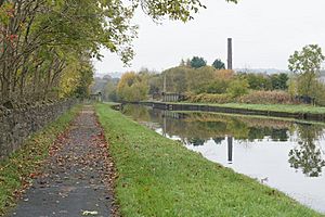 Burnley Embankment and Central Mill Chimney