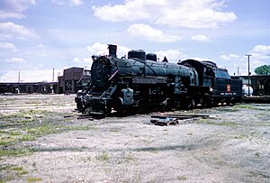 CB&Q 4963 in storage at Galesburg, Illinois
