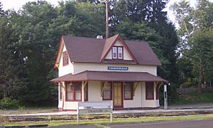 Former Churchville train station and Post Office. For a time the postmaster lived above the station.