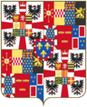 Coat of arms of the House of Gonzaga-Nevers (1627)