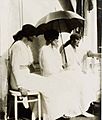 Empress Alexandra with Olga and Tatiana, last photo