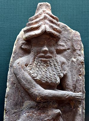 Enkidu, Gilgamesh's friend. From Ur, Iraq, 2027-1763 BCE. Iraq Museum