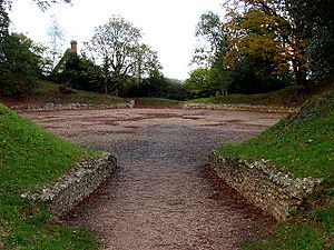 Entrance to the Amphitheatre at Calleva Silchester - geograph.org.uk - 79935
