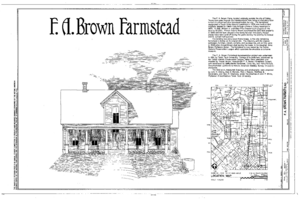 F. A. Brown Farmstead, 4611 Kelton, Dallas, Dallas County, TX HABS TEX,57-DAL,4,- (sheet 1 of 12)