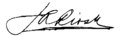 Firma J.A Rìos
