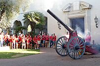 Fleming cannon firing