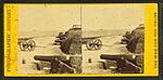 Fort Johnson battery. Ft. Sumpter (sic) in the distance, from Robert N. Dennis collection of stereoscopic views