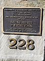 Frederick J. Osterling office plaque